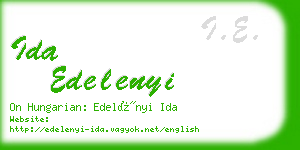 ida edelenyi business card